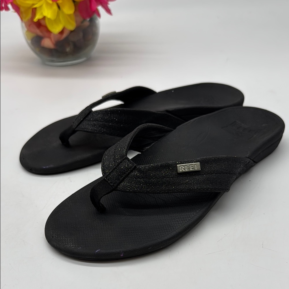 Reef Black Sandals Classic Thong Style FFT7855A
